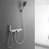 Miscelatore per vasca da bagno con soffione e pistola a spruzzo portatile