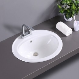 Lavandino da bagno ovale in...