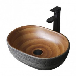Lavandino ovale in ceramica...