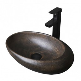 Lavandino ovale in ceramica...