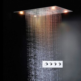 Soffione doccia LED cromato...