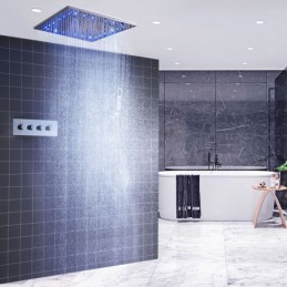 Set doccia termostatico LED...