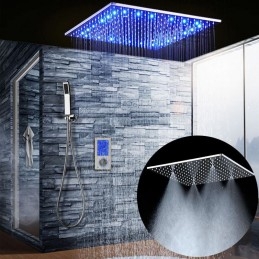 Set doccia termostatico LED...