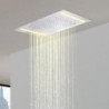 Miscelatore pioggia LED soffione doccia a soffitto di lusso 110V~220V interruttore di spegnimento dell'acqua alternato controllo risparmio energetico LED rubinetto doccia cromato