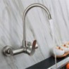 Rubinetto da cucina girevole a parete con maniglia singola