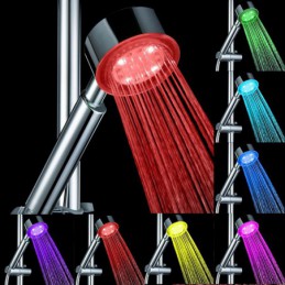Soffione doccia a LED con...