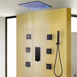 Soffione doccia a LED con...